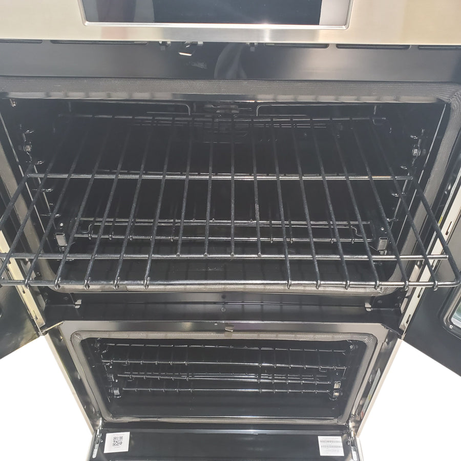 Monogram 30" French-Door Electric Convection Double Wall Oven with WiFi Connect Stainless Steel - ZTDX1FPSNSS - Open Box