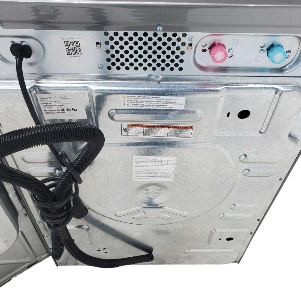 Pictures of Maytag Metallic Slate 4.5-cu ft High Efficiency ENERGY STAR Stackable Steam Cycle Front-Load Washer with Maytag® Commercial Technology and Maytag 7.3-cu ft Stackable Vented ENERGY STAR Electric Dryer - Open Box - Neu Appliance Outlet - Discount Appliance Outlet in Austin, Tx