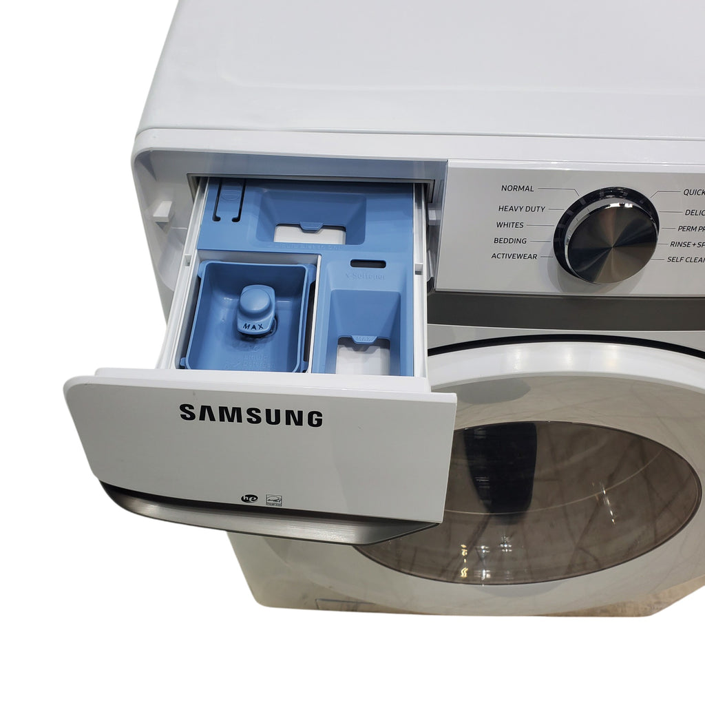 Pictures of ENERGY STAR Samsung 4.5 cu. ft. Front Load Washer with Vibration Reduction and Samsung 7.5 cu. ft. Front Load Gas with Sensor Dry and Interior Drum Light- Scratch & Dent - Minor - Neu Appliance Outlet - Discount Appliance Outlet in Austin, Tx