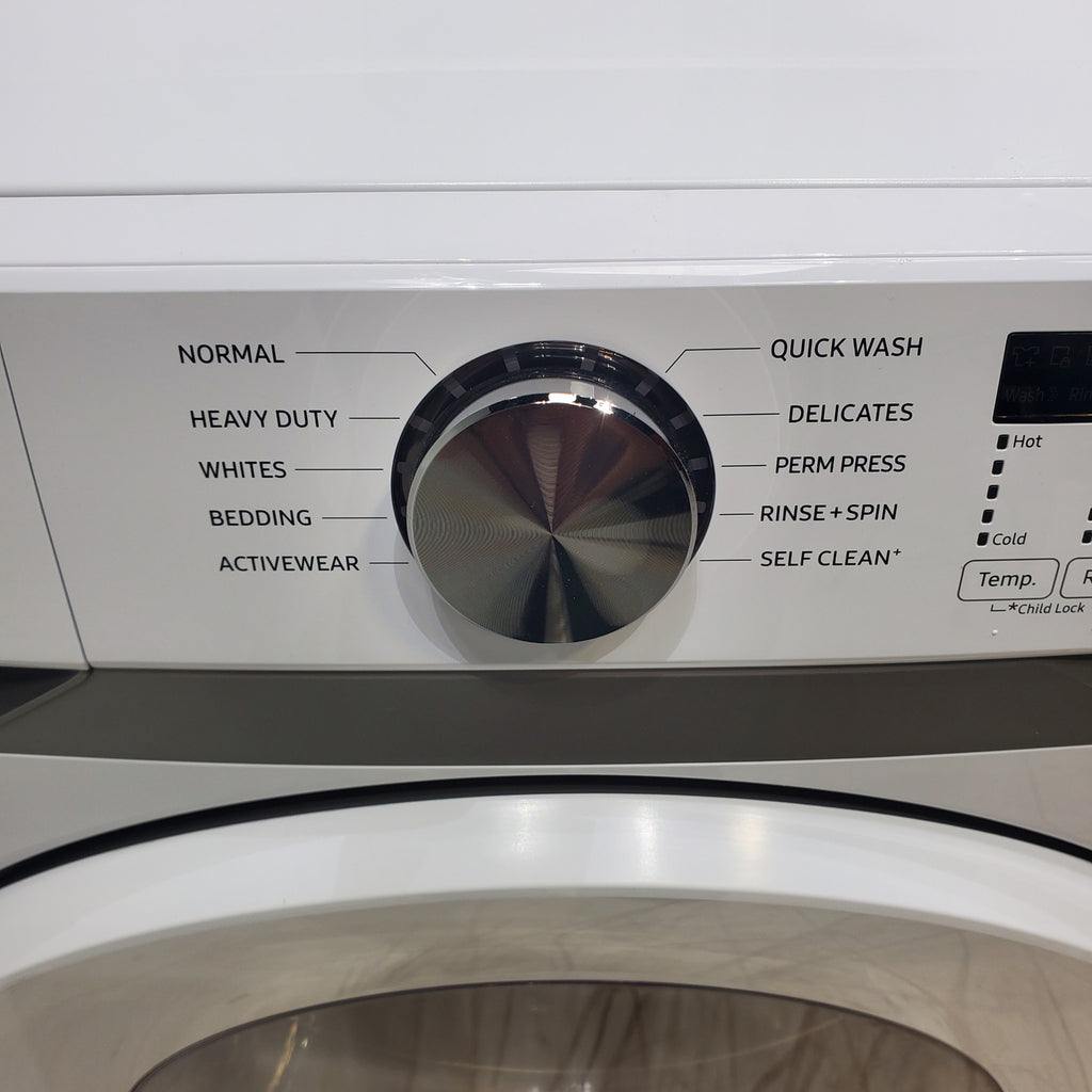 Pictures of ENERGY STAR Samsung 4.5 cu. ft. Front Load Washer with Vibration Reduction and Samsung 7.5 cu. ft. Front Load Gas with Sensor Dry and Interior Drum Light- Scratch & Dent - Minor - Neu Appliance Outlet - Discount Appliance Outlet in Austin, Tx