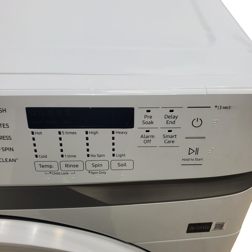 Pictures of ENERGY STAR Samsung 4.5 cu. ft. Front Load Washer with Vibration Reduction and Samsung 7.5 cu. ft. Front Load Gas with Sensor Dry and Interior Drum Light- Scratch & Dent - Minor - Neu Appliance Outlet - Discount Appliance Outlet in Austin, Tx