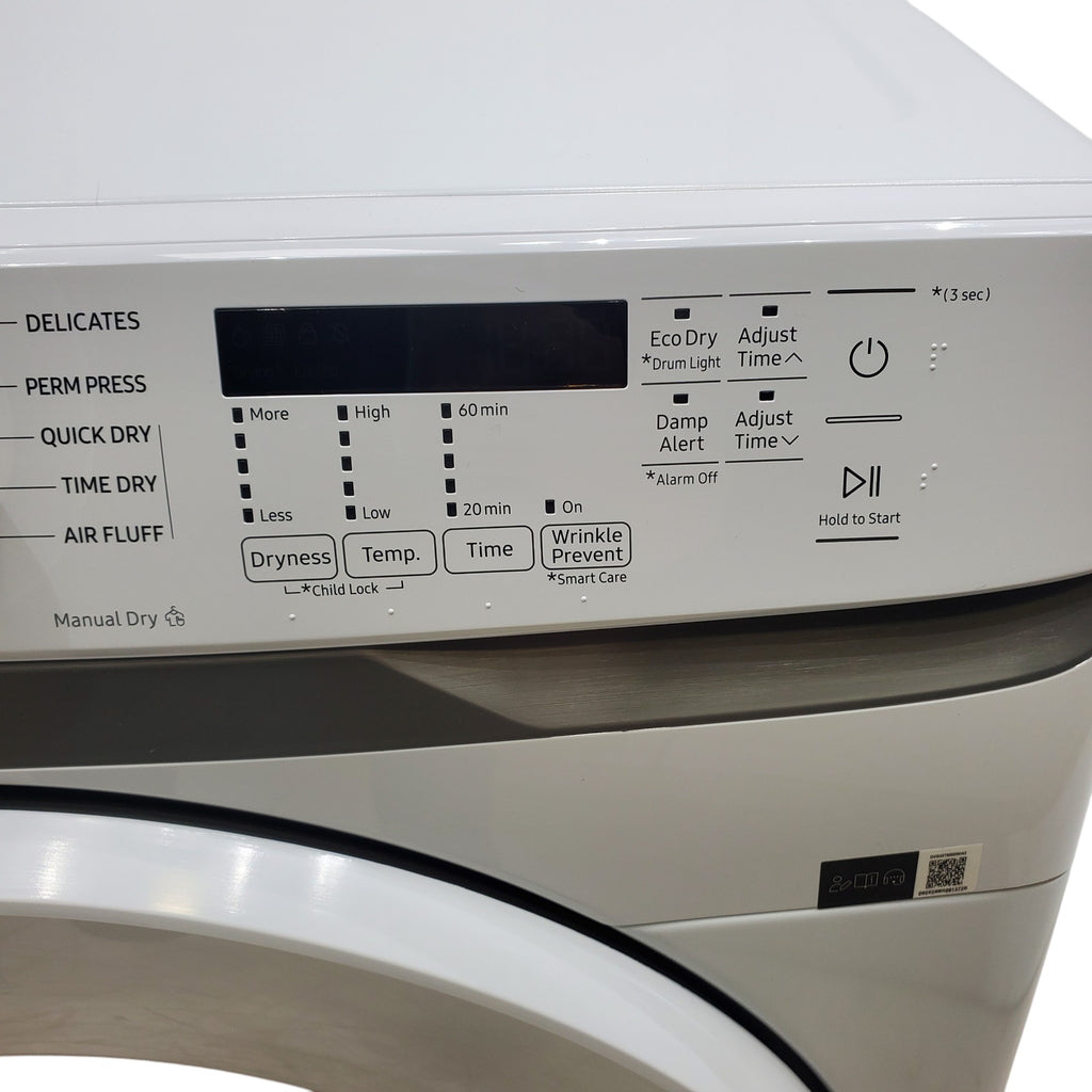 Pictures of ENERGY STAR Samsung 4.5 cu. ft. Front Load Washer with Vibration Reduction and Samsung 7.5 cu. ft. Front Load Gas with Sensor Dry and Interior Drum Light- Scratch & Dent - Minor - Neu Appliance Outlet - Discount Appliance Outlet in Austin, Tx