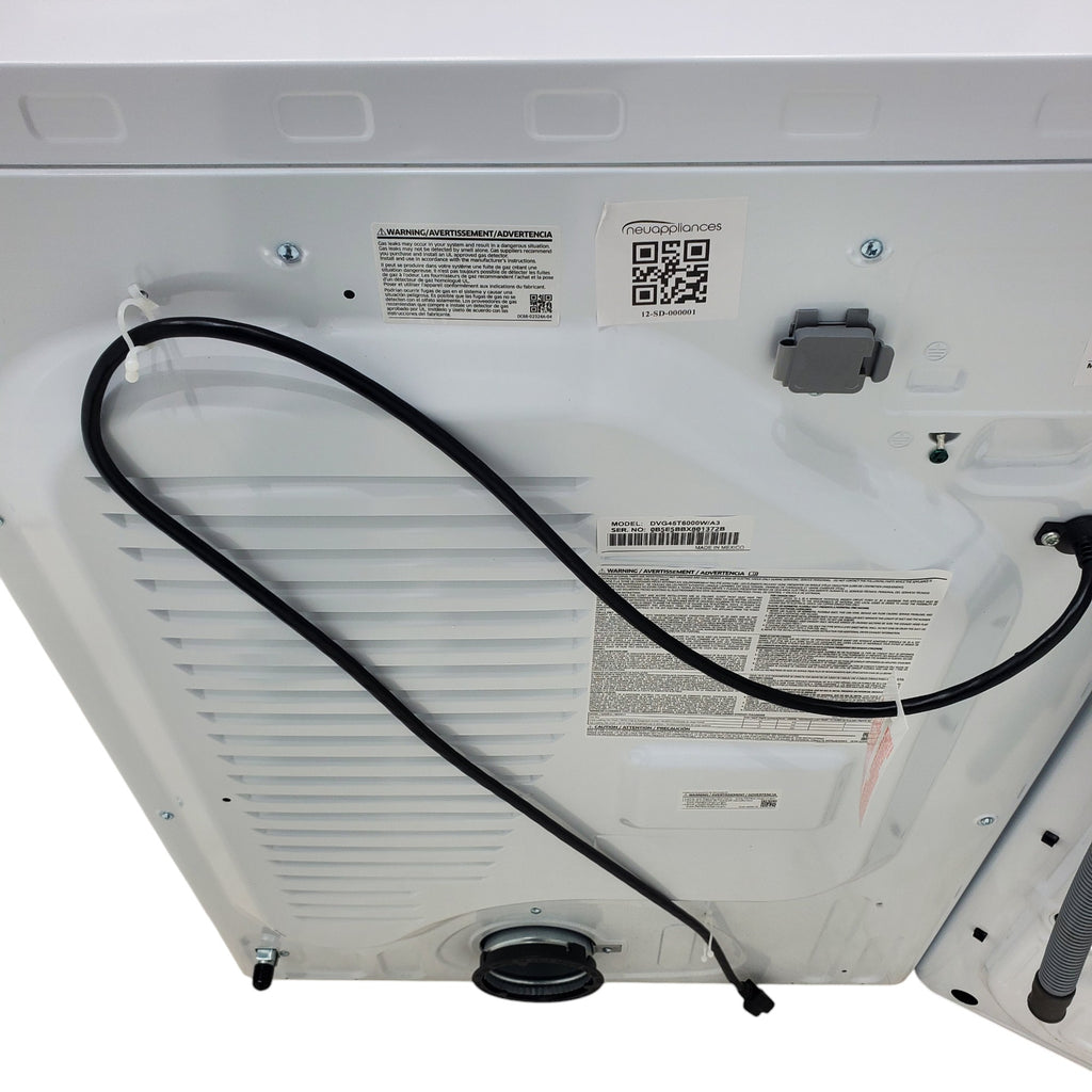 Pictures of ENERGY STAR Samsung 4.5 cu. ft. Front Load Washer with Vibration Reduction and Samsung 7.5 cu. ft. Front Load Gas with Sensor Dry and Interior Drum Light- Scratch & Dent - Minor - Neu Appliance Outlet - Discount Appliance Outlet in Austin, Tx