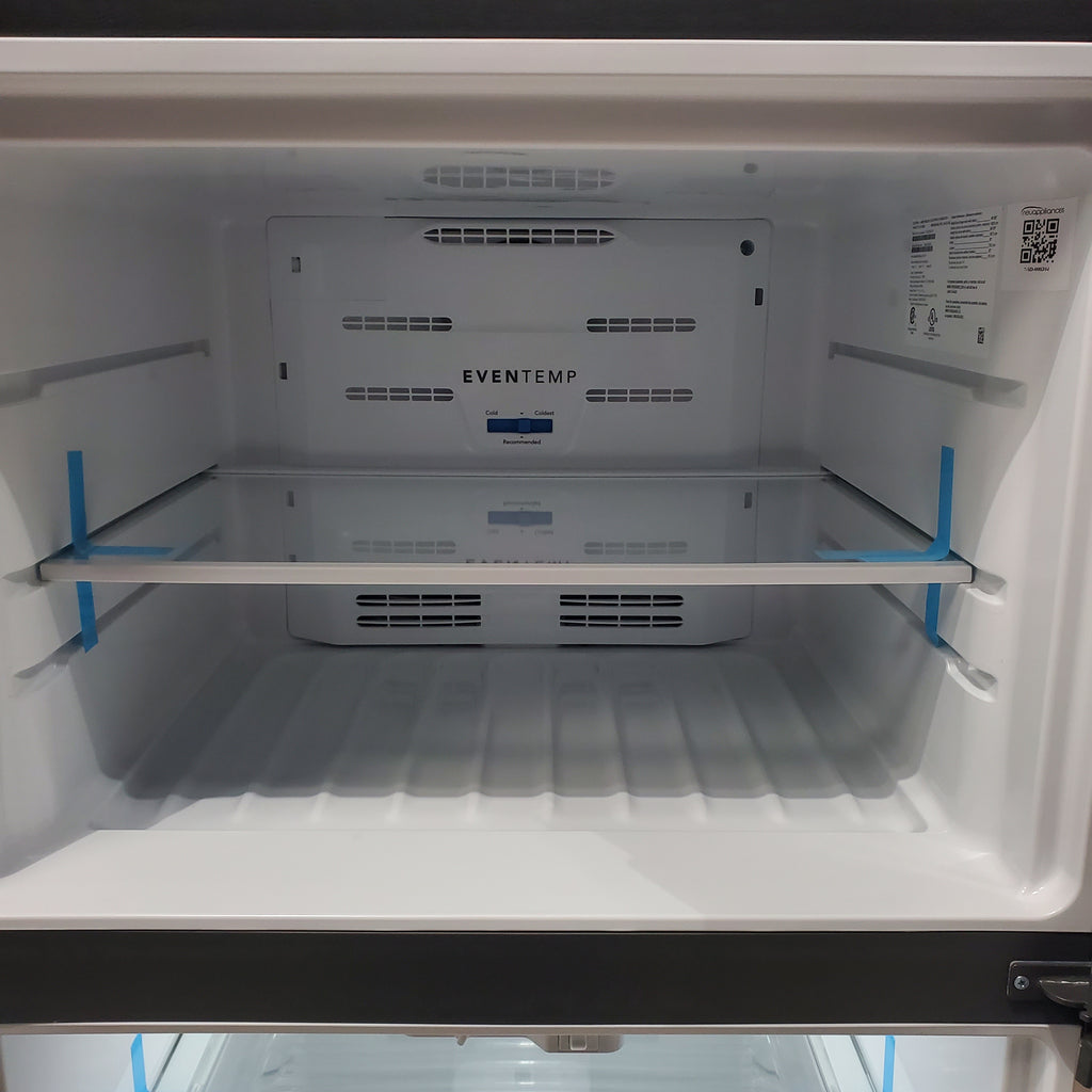 Pictures of 30 in. Wide EasyCare Stainless Steel Frigidaire 20.0 cu. ft. Top Freezer Refrigerator with EvepTemp Cooling System and Ice Maker- Scratch & Dent - Moderate - Neu Appliance Outlet - Discount Appliance Outlet in Austin, Tx