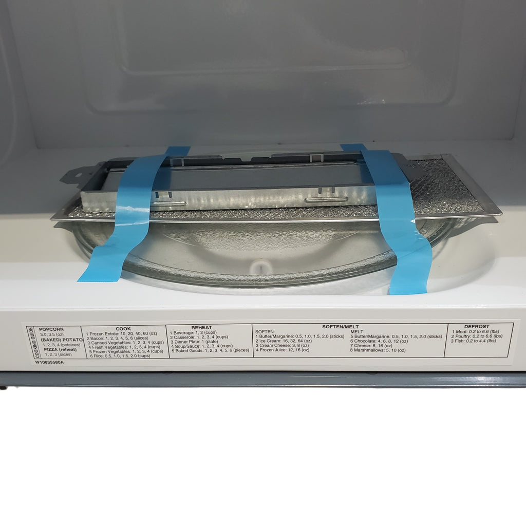 Pictures of Fingerprint Resistant Stainless Steel Whirlpool 1.7 cu. ft. Over the Range Microwave Dishwasher Safe Turntable Plate - Open Box - Neu Appliance Outlet - Discount Appliance Outlet in Austin, Tx