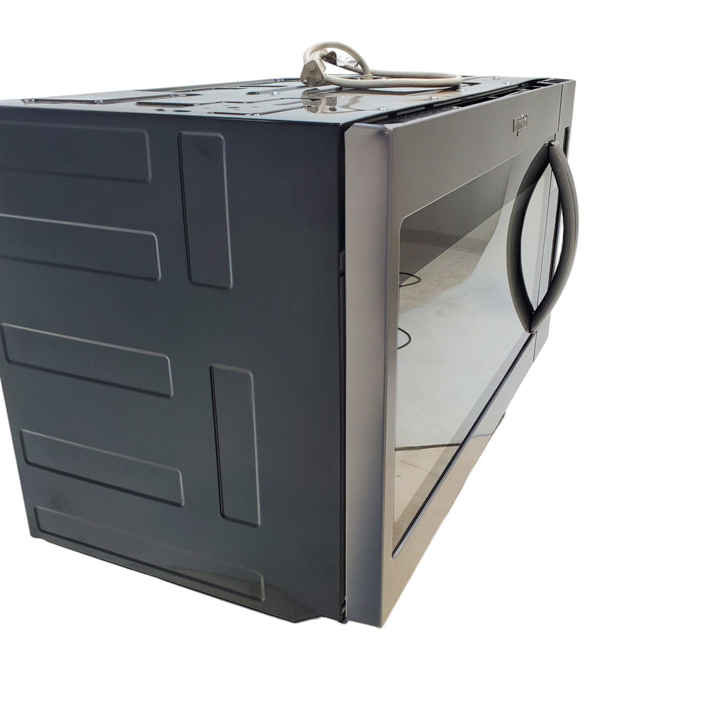 Pictures of Fingerprint Resistant Stainless Steel Whirlpool 1.7 cu. ft. Over the Range Microwave Dishwasher Safe Turntable Plate - Open Box - Neu Appliance Outlet - Discount Appliance Outlet in Austin, Tx