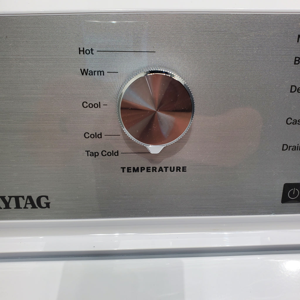 Pictures of Maytag 4.5 cu. ft. Top Load Washer with Power Agitator and 7.0 cu. ft. Gas Dryer with Reversible Door MVW4505MW / MGD4500MW- Open Box - Neu Appliance Outlet - Discount Appliance Outlet in Austin, Tx