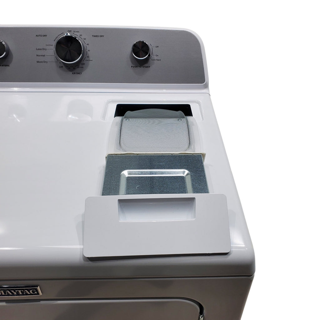 Pictures of Maytag 4.5 cu. ft. Top Load Washer with Power Agitator and 7.0 cu. ft. Gas Dryer with Reversible Door MVW4505MW / MGD4500MW- Open Box - Neu Appliance Outlet - Discount Appliance Outlet in Austin, Tx