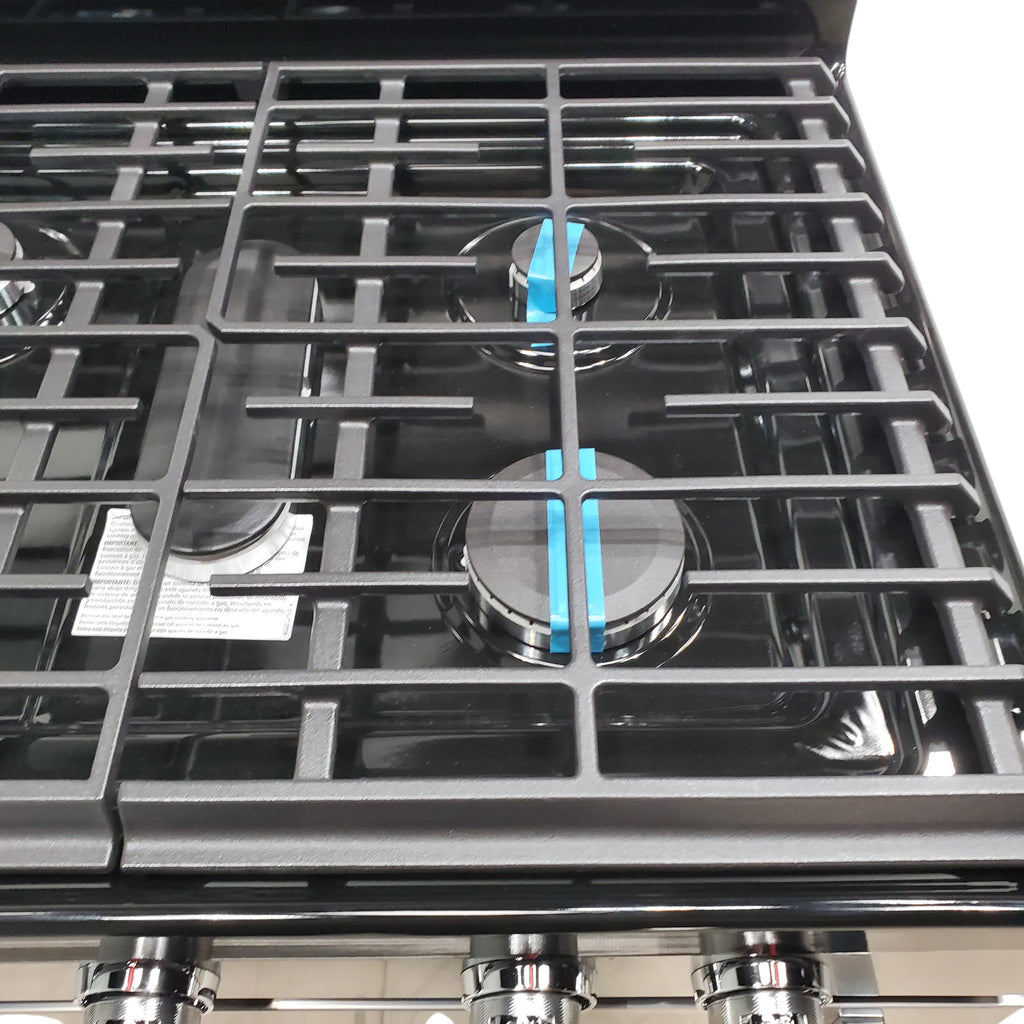 Pictures of Stainless Steel with Printshield Finish KitchenAid 30-in 5 Burners 5.8-cu ft Self-cleaning Convection Oven Freestanding Natural Gas Range - Scratch & Dent - Minor - Neu Appliance Outlet - Discount Appliance Outlet in Austin, Tx