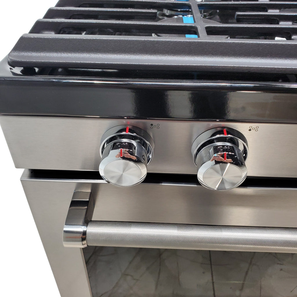 Pictures of Stainless Steel with Printshield Finish KitchenAid 30-in 5 Burners 5.8-cu ft Self-cleaning Convection Oven Freestanding Natural Gas Range - Scratch & Dent - Minor - Neu Appliance Outlet - Discount Appliance Outlet in Austin, Tx