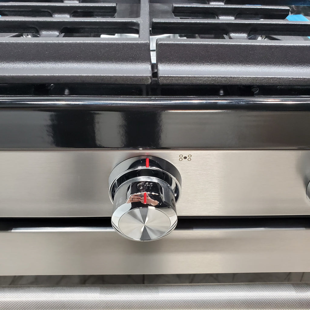 Pictures of Stainless Steel with Printshield Finish KitchenAid 30-in 5 Burners 5.8-cu ft Self-cleaning Convection Oven Freestanding Natural Gas Range - Scratch & Dent - Minor - Neu Appliance Outlet - Discount Appliance Outlet in Austin, Tx