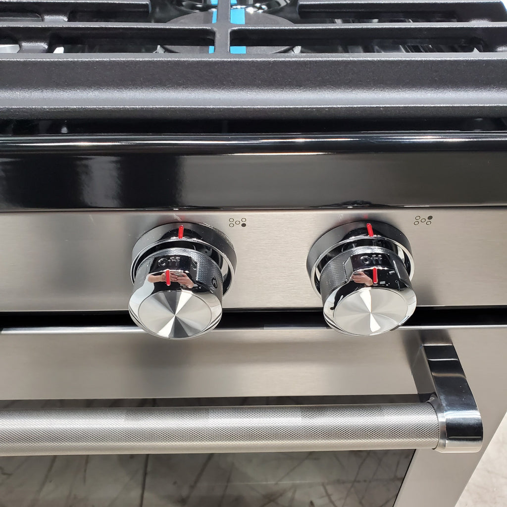 Pictures of Stainless Steel with Printshield Finish KitchenAid 30-in 5 Burners 5.8-cu ft Self-cleaning Convection Oven Freestanding Natural Gas Range - Scratch & Dent - Minor - Neu Appliance Outlet - Discount Appliance Outlet in Austin, Tx