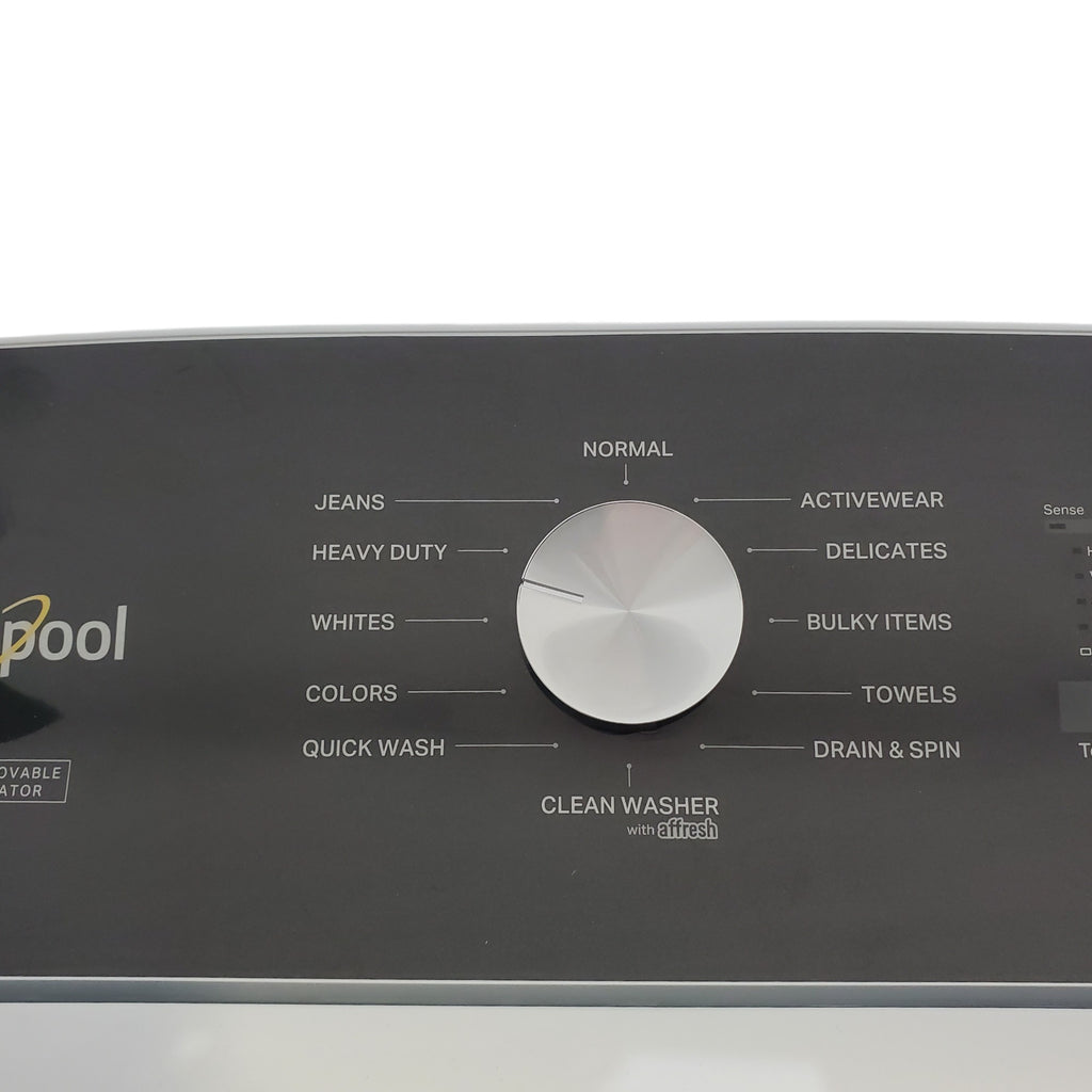 Pictures of White Whirlpool 4.7 - 4.8 cu ft Capacity Top-Load Washer with 2 in 1 Removable Agitator - Open Box - Neu Appliance Outlet - Discount Appliance Outlet in Austin, Tx