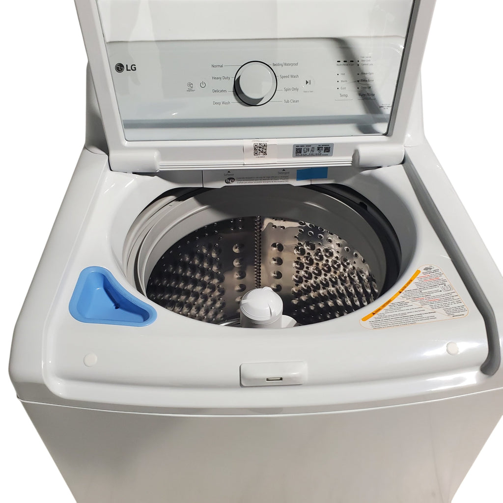 Pictures of ENERGY STAR LG 4.1 cu. ft. Top Load Washing Machine with 4-Way Agitator and ENERGY STAR LG 7.3 cu. ft. Gas Dryer with Smart Diagnosis - Open Box - Neu Appliance Outlet - Discount Appliance Outlet in Austin, Tx