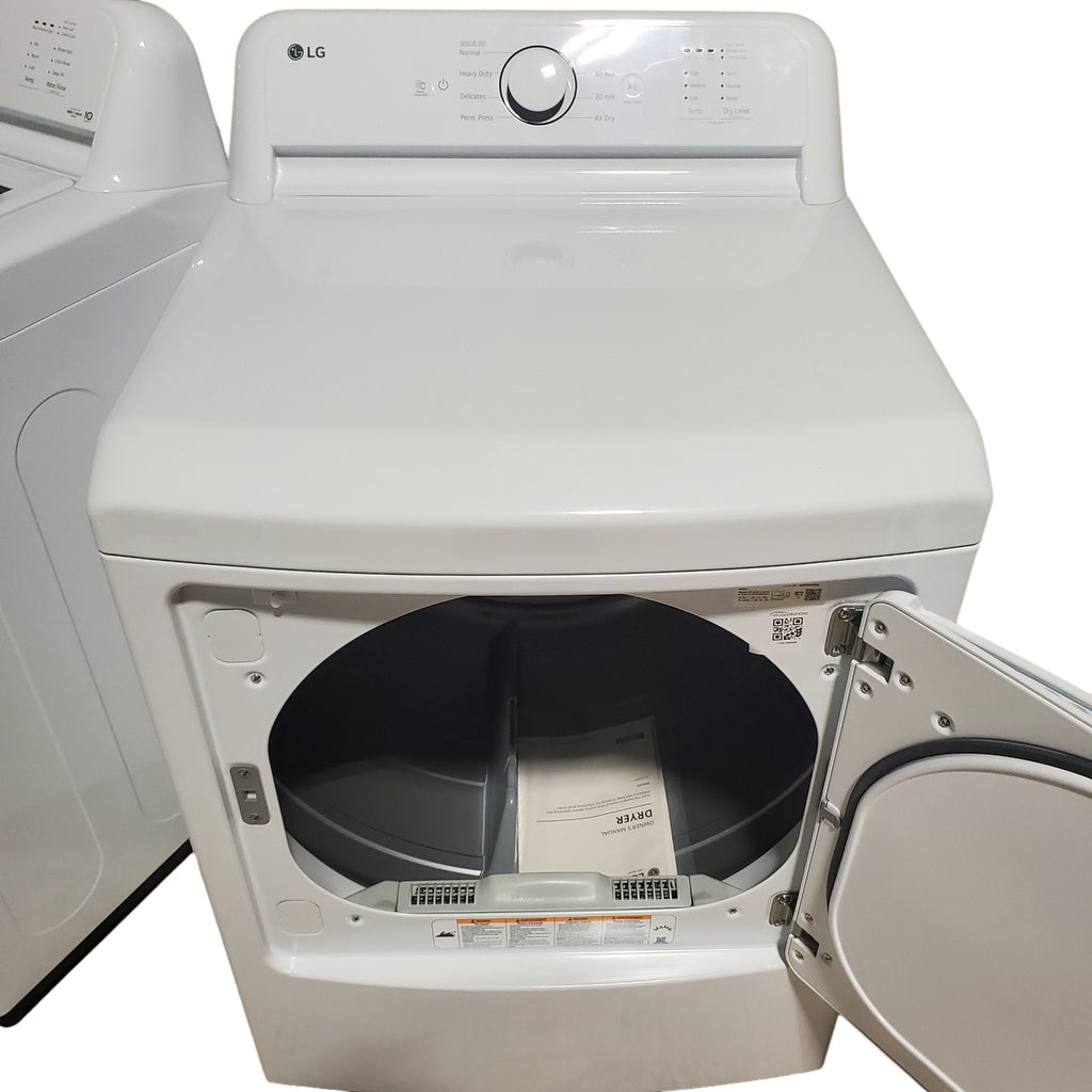Pictures of ENERGY STAR LG 4.1 cu. ft. Top Load Washing Machine with 4-Way Agitator and ENERGY STAR LG 7.3 cu. ft. Gas Dryer with Smart Diagnosis - Open Box - Neu Appliance Outlet - Discount Appliance Outlet in Austin, Tx