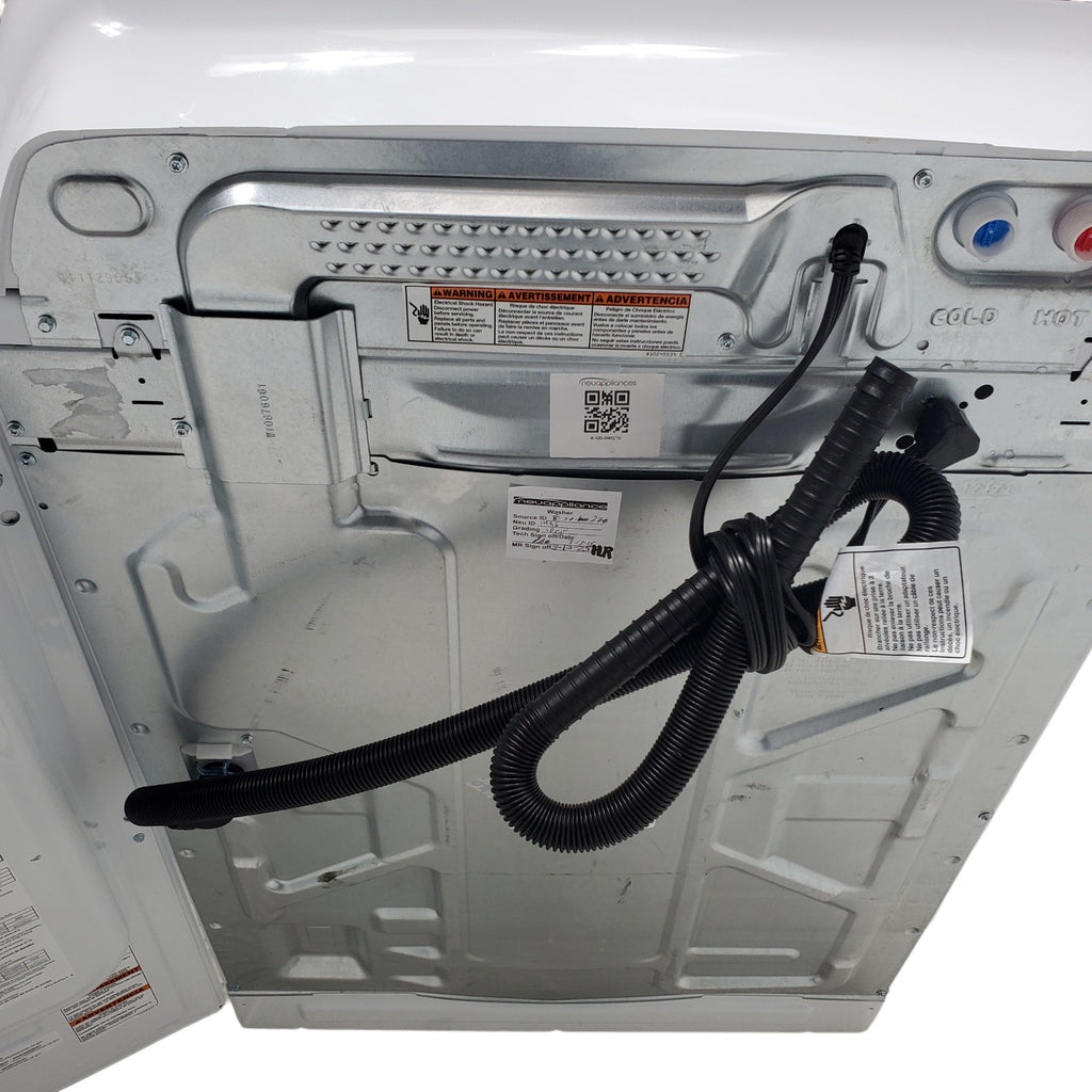 Pictures of Maytag ENERGY STAR 5.2 cu. ft. Top Load Agitator Washing Machine with Extra Power Button and ENERGY STAR Maytag Smart Capable 7.4 cu. ft. Electric Steam Dryer with Extra Power Button - Scratch & Dent - Minor - Neu Appliance Outlet - Discount Appliance Outlet in Austin, Tx