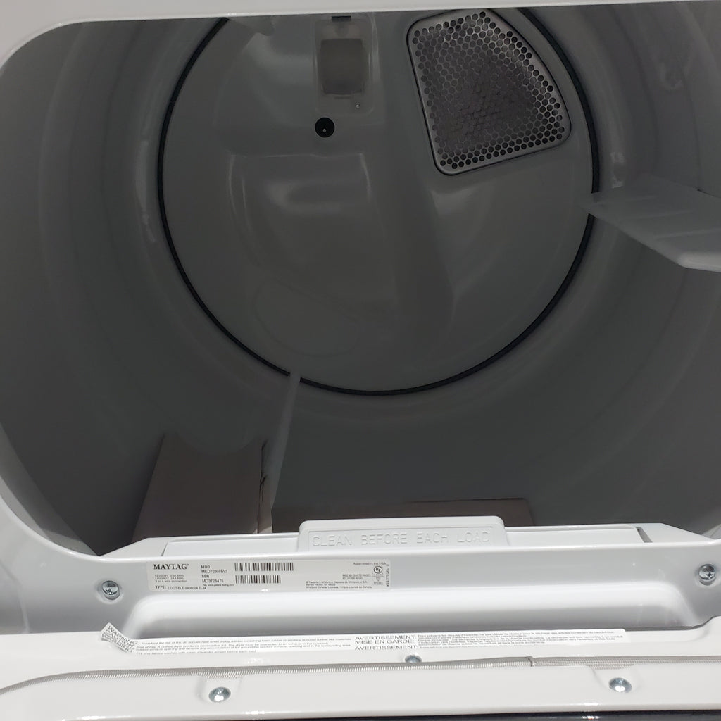 Pictures of Maytag ENERGY STAR 5.2 cu. ft. Top Load Agitator Washing Machine with Extra Power Button and ENERGY STAR Maytag Smart Capable 7.4 cu. ft. Electric Steam Dryer with Extra Power Button - Scratch & Dent - Minor - Neu Appliance Outlet - Discount Appliance Outlet in Austin, Tx