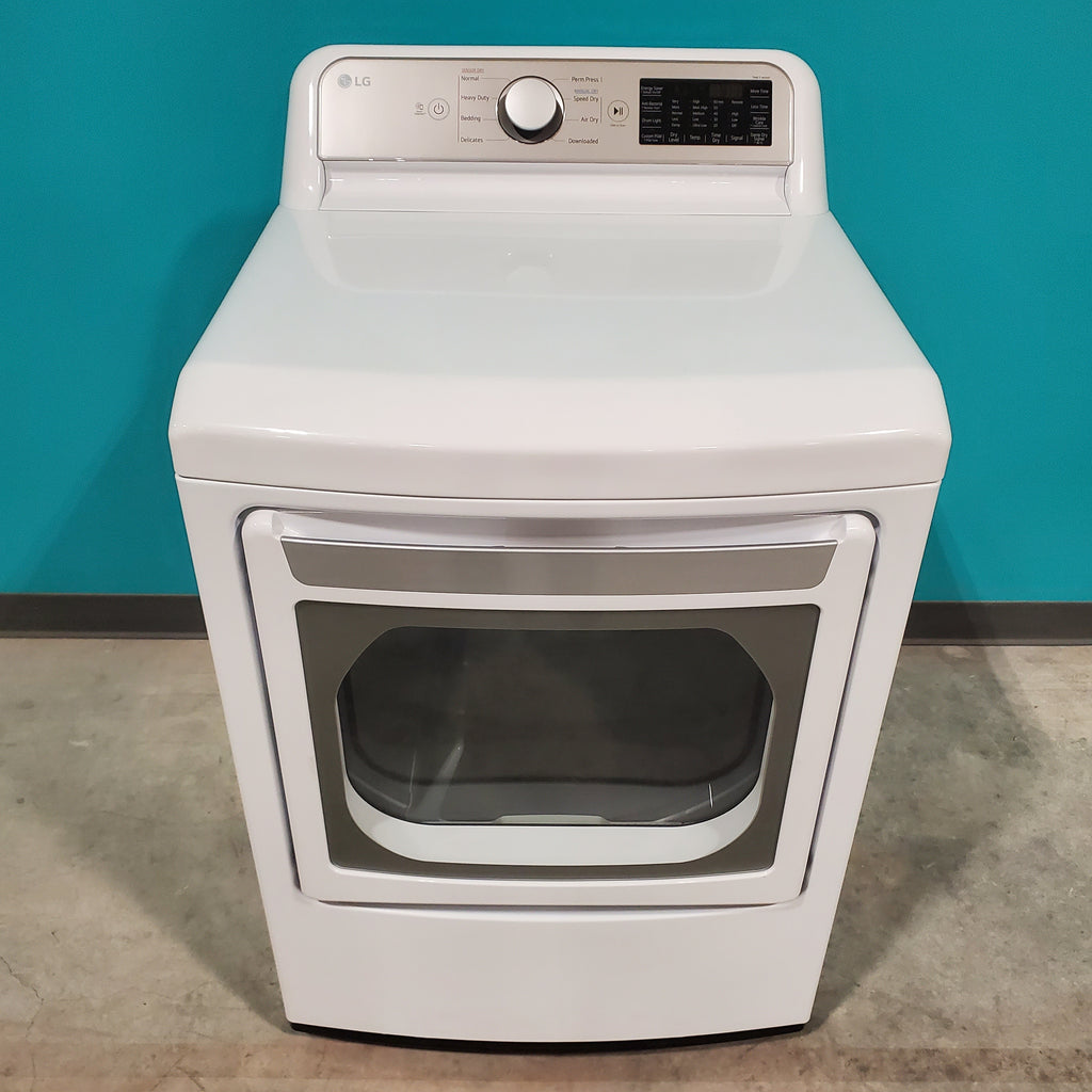 Pictures of 7.3 cu. ft. Ultra Large Capacity Smart wi-fi Enabled Rear Control Gas Dryer with EasyLoad™ Door DLG7401WE - Scratch & Dent - Minor - Neu Appliance Outlet - Discount Appliance Outlet in Austin, Tx