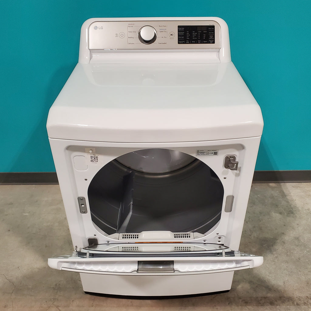 Pictures of 7.3 cu. ft. Ultra Large Capacity Smart wi-fi Enabled Rear Control Gas Dryer with EasyLoad™ Door DLG7401WE - Scratch & Dent - Minor - Neu Appliance Outlet - Discount Appliance Outlet in Austin, Tx