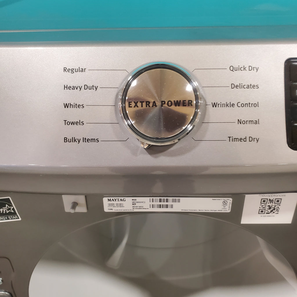 Pictures of Maytag Metallic Slate 7.3-cu ft Stackable Vented ENERGY STAR Electric Dryer with Extra Power Button - Open Box - Neu Appliance Outlet - Discount Appliance Outlet in Austin, Tx