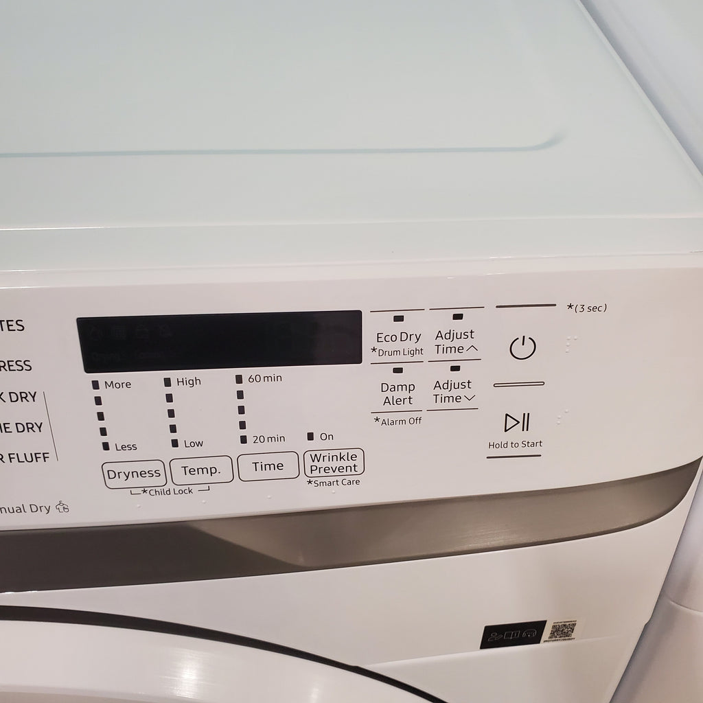 Pictures of ENERGY STAR Samsung 4.5 cu. ft. Front Load Washer with Vibration Reduction and Samsung 7.5 cu. ft. Front Load Electric Dryer with Sensor Dry and Interior Drum Light- Scratch & Dent - Minor - Neu Appliance Outlet - Discount Appliance Outlet in Austin, Tx