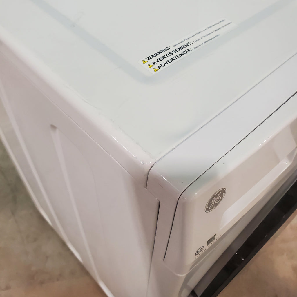 Pictures of Compact 24 in. Wide GE ENERGY STAR 2.4 cu. ft. Front Load Steam Washing Machine with 1400 RPM Spin Speed and Frontload Vented WiFi Capable ENERGY STAR 4.3 cu. ft. Electric Dryer with Stainless Steel Basket - Scratch & Dent - Minor - Neu Appliance Outlet - Discount Appliance Outlet in Austin, Tx