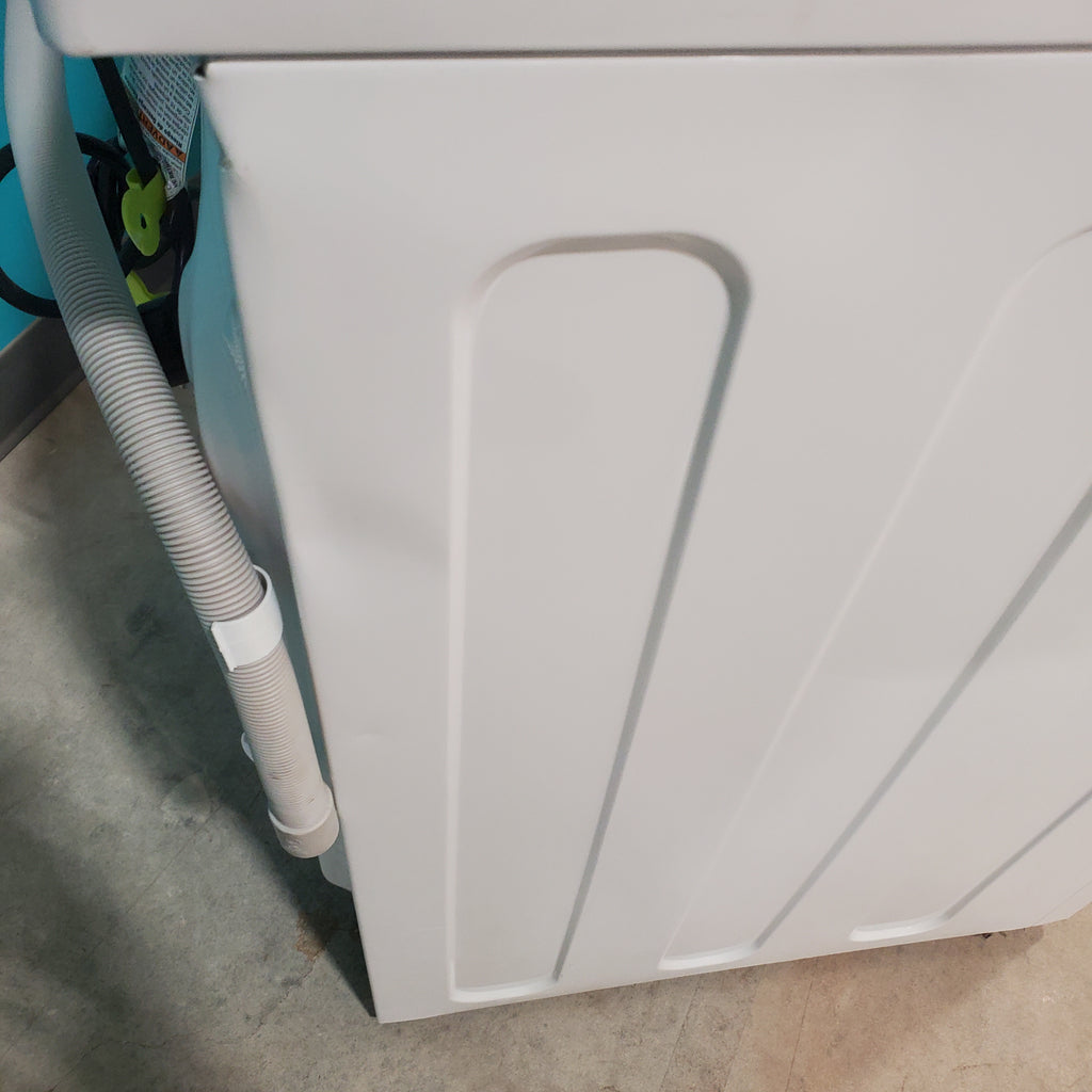 Pictures of Compact 24 in. Wide GE ENERGY STAR 2.4 cu. ft. Front Load Steam Washing Machine with 1400 RPM Spin Speed and Frontload Vented WiFi Capable ENERGY STAR 4.3 cu. ft. Electric Dryer with Stainless Steel Basket - Scratch & Dent - Minor - Neu Appliance Outlet - Discount Appliance Outlet in Austin, Tx