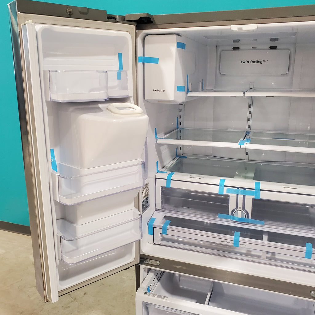 Pictures of Stainless Steel ENERGY STAR Samsung 28.07 cu. ft. 3 Door French Door Refrigerator with Dual Ice Maker - Certified Refurbished - Neu Appliance Outlet - Discount Appliance Outlet in Austin, Tx