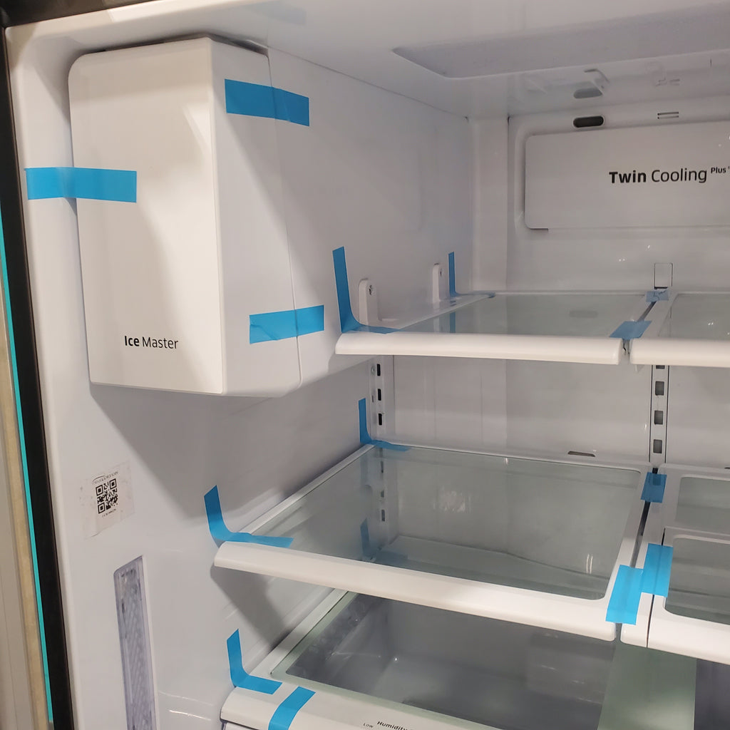 Pictures of Stainless Steel ENERGY STAR Samsung 28.07 cu. ft. 3 Door French Door Refrigerator with Dual Ice Maker - Certified Refurbished - Neu Appliance Outlet - Discount Appliance Outlet in Austin, Tx