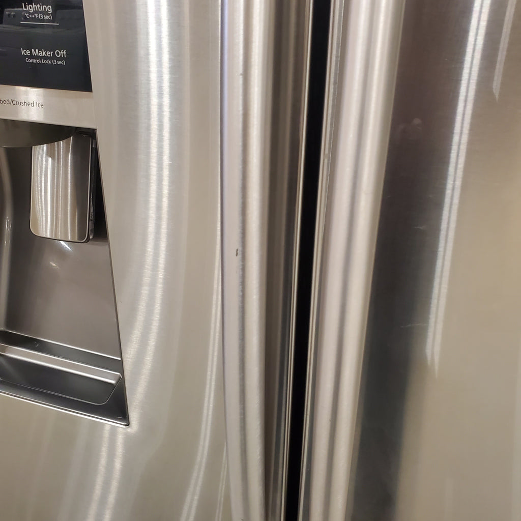 Pictures of Stainless Steel ENERGY STAR Samsung 28.07 cu. ft. 3 Door French Door Refrigerator with Dual Ice Maker - Certified Refurbished - Neu Appliance Outlet - Discount Appliance Outlet in Austin, Tx