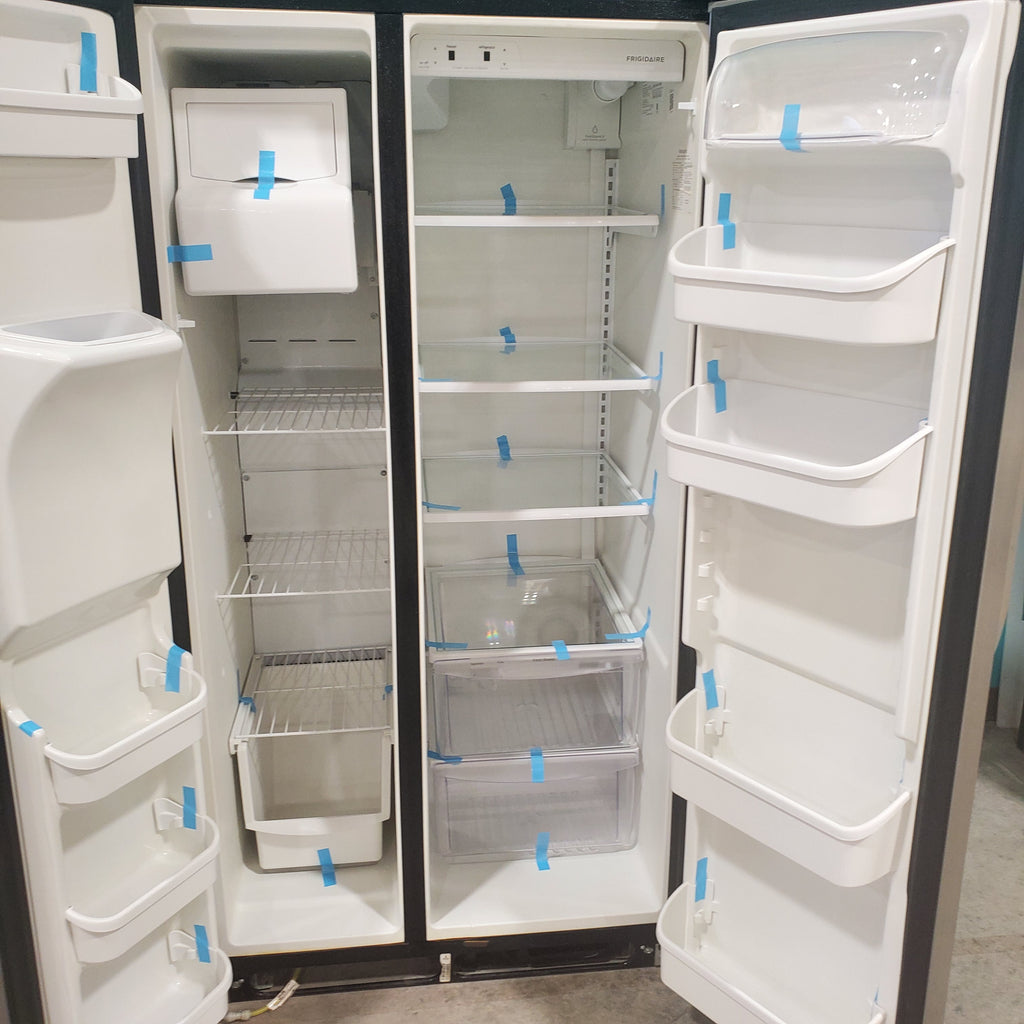 Pictures of Frigidaire 36 inch wide Stainless Steel 26 cu ft Side by Side Refrigerator with Ice/Water Dispenser, PureSource Filter and Ready Select Controls - Certified Refurbished - Neu Appliance Outlet - Discount Appliance Outlet in Austin, Tx