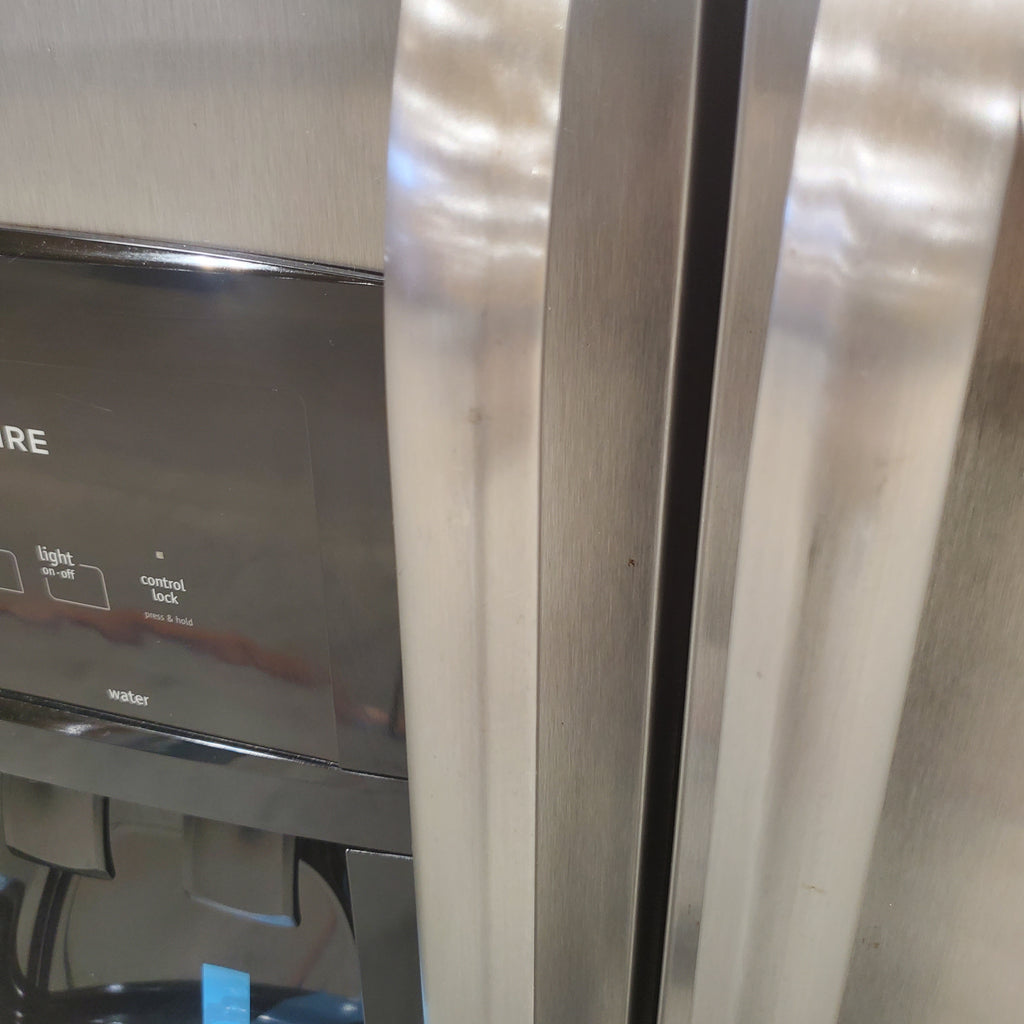 Pictures of Frigidaire 36 inch wide Stainless Steel 26 cu ft Side by Side Refrigerator with Ice/Water Dispenser, PureSource Filter and Ready Select Controls - Certified Refurbished - Neu Appliance Outlet - Discount Appliance Outlet in Austin, Tx