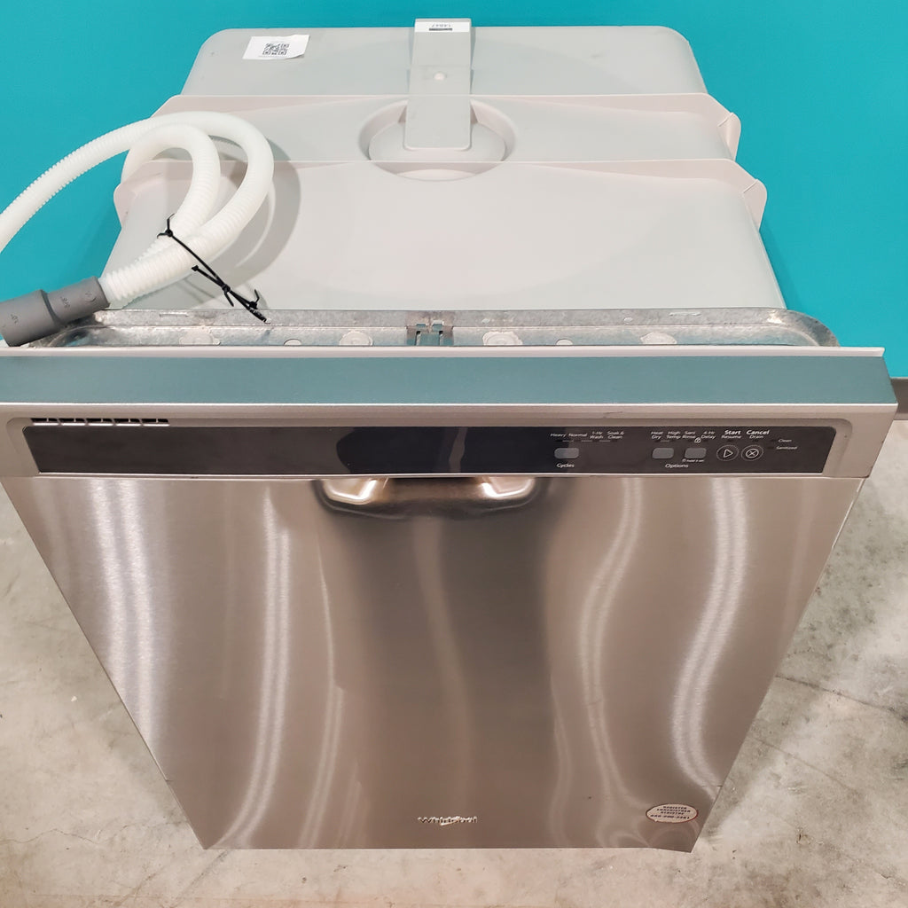 Pictures of Whirlpool Stainless Steel 24 inch Full Console Built-In Dishwasher with 14 Place Settings Capacity and 55 dB Silence Rating - Scratch & Dent - Minor - Neu Appliance Outlet - Discount Appliance Outlet in Austin, Tx