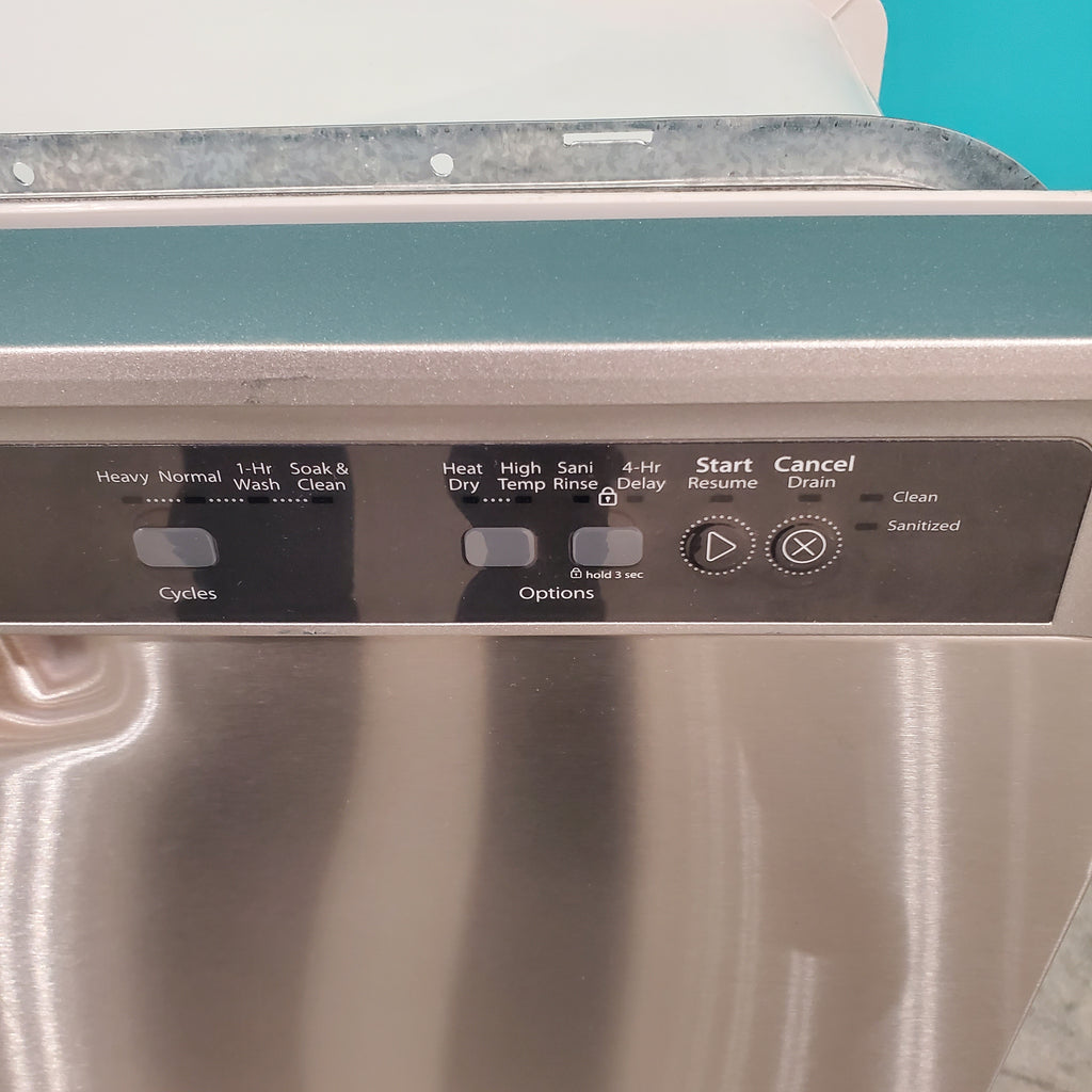 Pictures of Whirlpool Stainless Steel 24 inch Full Console Built-In Dishwasher with 14 Place Settings Capacity and 55 dB Silence Rating - Scratch & Dent - Minor - Neu Appliance Outlet - Discount Appliance Outlet in Austin, Tx