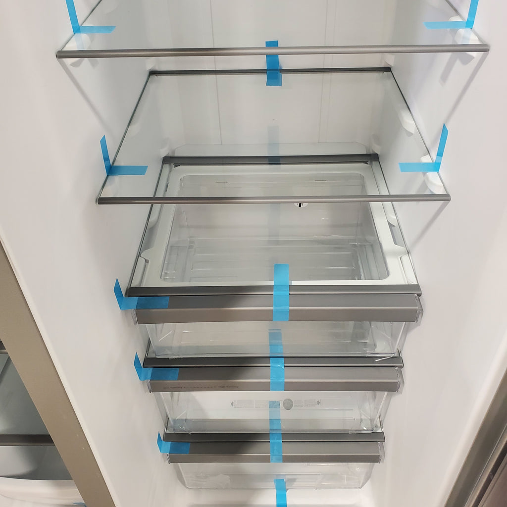 Pictures of Fingerprint-Resistant Stainless Steel Whirlpool 24.5 cu. ft. Side by Side Refrigerator with In Door Ice and Water Dispenser - Scratch & Dent - Minor - Neu Appliance Outlet - Discount Appliance Outlet in Austin, Tx