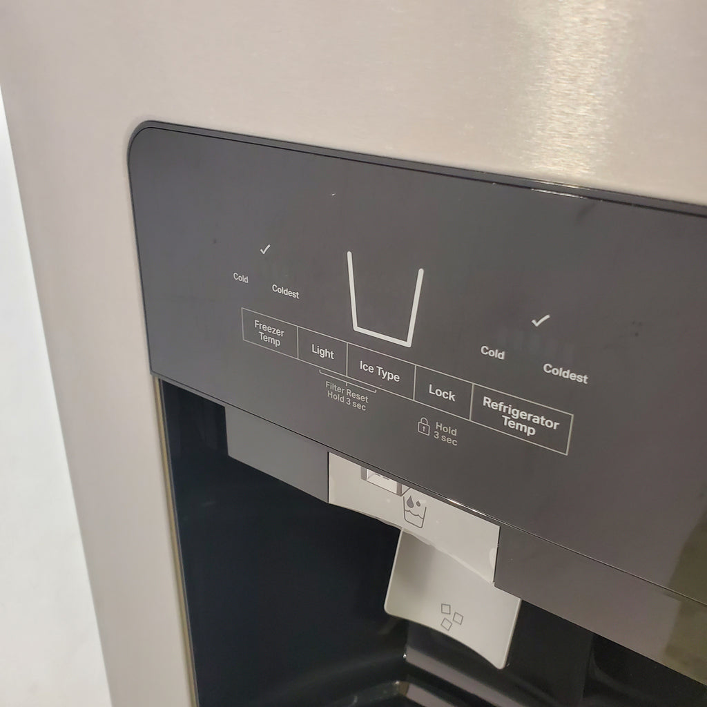 Pictures of Fingerprint-Resistant Stainless Steel Whirlpool 24.5 cu. ft. Side by Side Refrigerator with In Door Ice and Water Dispenser - Scratch & Dent - Minor - Neu Appliance Outlet - Discount Appliance Outlet in Austin, Tx