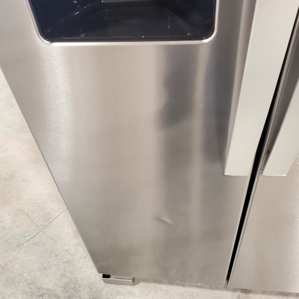 Pictures of Fingerprint-Resistant Stainless Steel Whirlpool 24.5 cu. ft. Side by Side Refrigerator with In Door Ice and Water Dispenser - Scratch & Dent - Minor - Neu Appliance Outlet - Discount Appliance Outlet in Austin, Tx