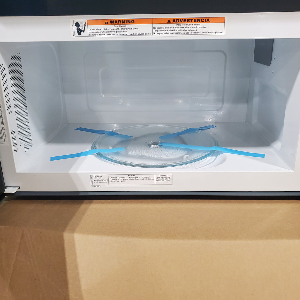 Pictures of Amana Black 1.6 cu. ft. Over the Range Microwave AMV2307PFB - Open Box - Neu Appliance Outlet - Discount Appliance Outlet in Austin, Tx