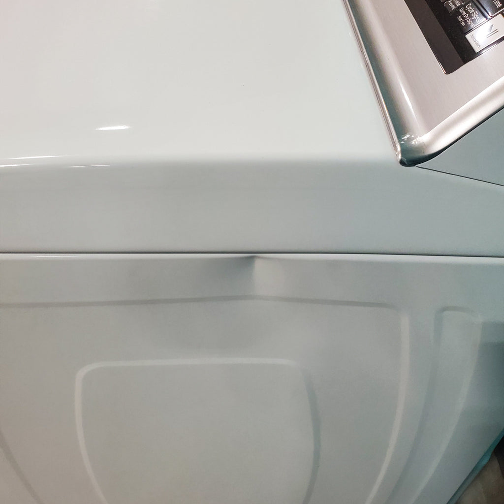 Pictures of Maytag ENERGY STAR 5.2 cu. ft. Top Load Agitator Washing Machine with Extra Power Button MVW7230HW and ENERGY STAR Maytag Smart Capable 7.4 cu. ft. Gas Steam Dryer with Extra Power Button MGD7230HW - Neu Appliance Outlet - Discount Appliance Outlet in Austin, Tx