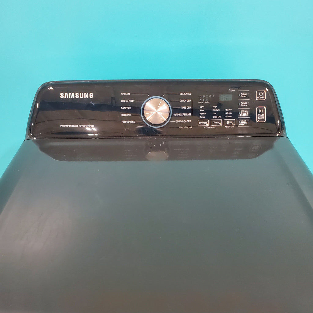 Pictures of Samsung Brushed Black 7.4 cu. ft. Smart Electric Dryer with Sensor Dry DVE47CG3500V - Scratch & Dent - Minor - Neu Appliance Outlet - Discount Appliance Outlet in Austin, Tx