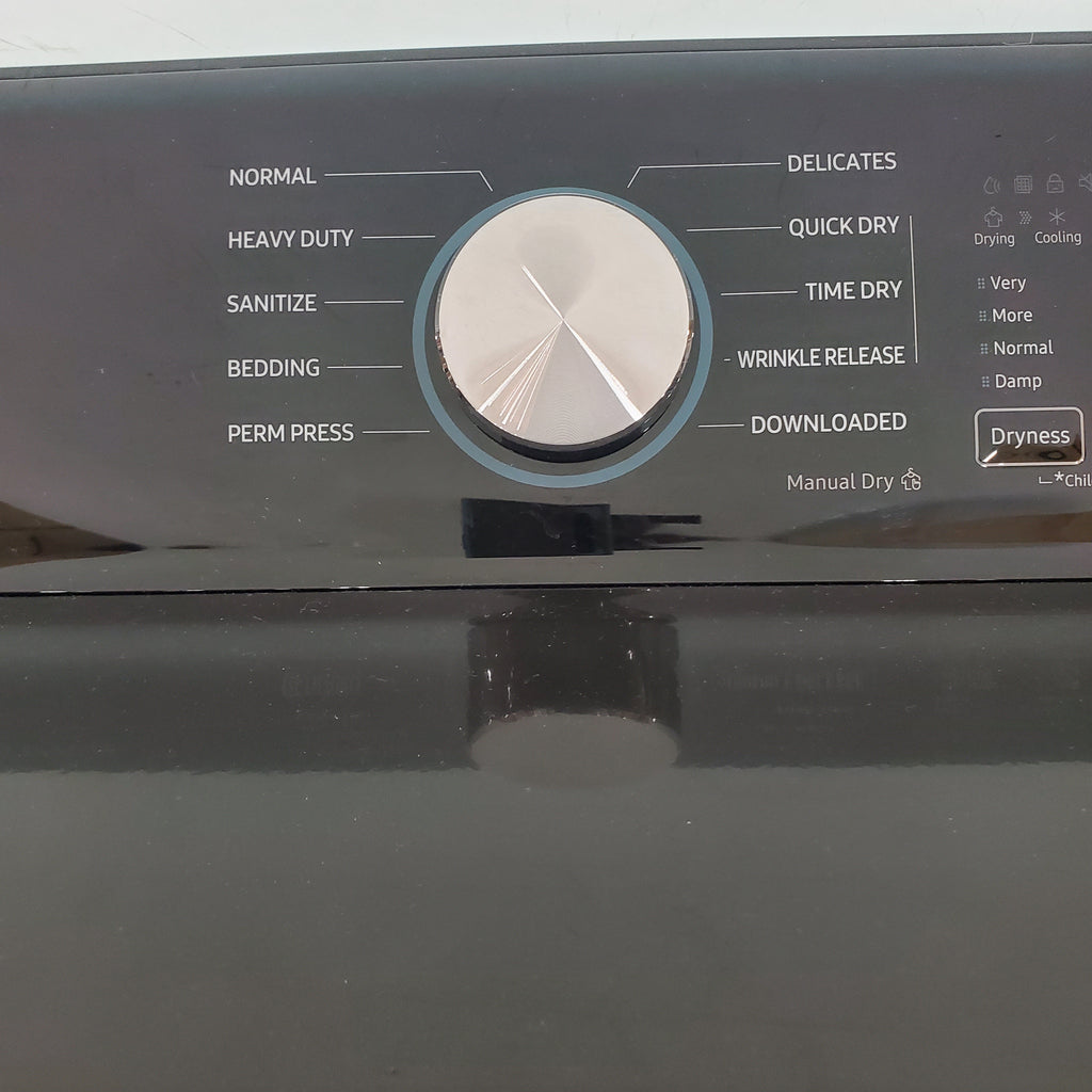 Pictures of Samsung Brushed Black 7.4 cu. ft. Smart Electric Dryer with Sensor Dry DVE47CG3500V - Scratch & Dent - Minor - Neu Appliance Outlet - Discount Appliance Outlet in Austin, Tx