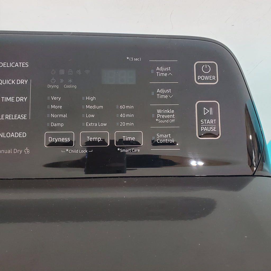 Pictures of Samsung Brushed Black 7.4 cu. ft. Smart Electric Dryer with Sensor Dry DVE47CG3500V - Scratch & Dent - Minor - Neu Appliance Outlet - Discount Appliance Outlet in Austin, Tx