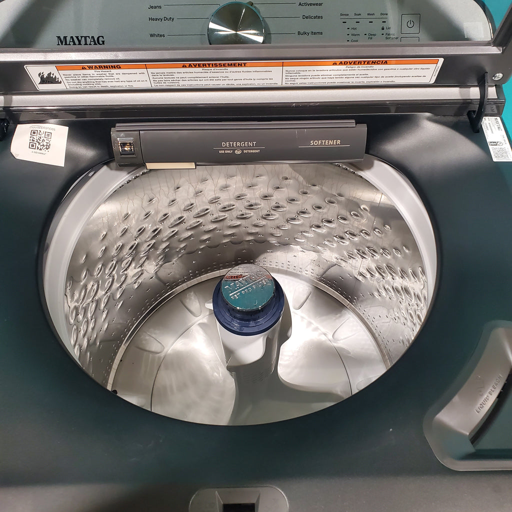 Pictures of Maytag Volcano Black Pet Pro Top Load 4.7 cu. ft. Washer with Deep Fill option and Built-in Water Faucet MVW6500MBK - Scratch & Dent - Minor - Neu Appliance Outlet - Discount Appliance Outlet in Austin, Tx