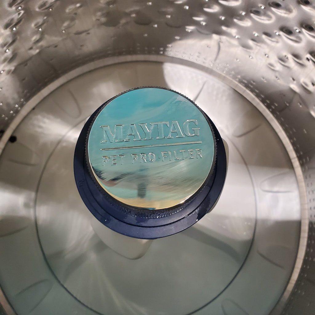 Pictures of Maytag Volcano Black Pet Pro Top Load 4.7 cu. ft. Washer with Deep Fill option and Built-in Water Faucet MVW6500MBK - Scratch & Dent - Minor - Neu Appliance Outlet - Discount Appliance Outlet in Austin, Tx