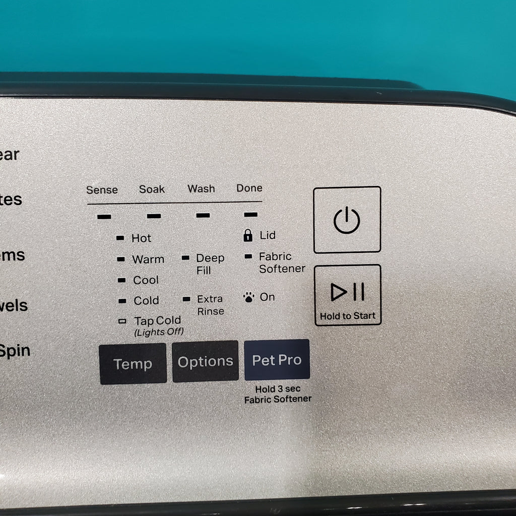 Pictures of Maytag Volcano Black Pet Pro Top Load 4.7 cu. ft. Washer with Deep Fill option and Built-in Water Faucet MVW6500MBK - Scratch & Dent - Minor - Neu Appliance Outlet - Discount Appliance Outlet in Austin, Tx