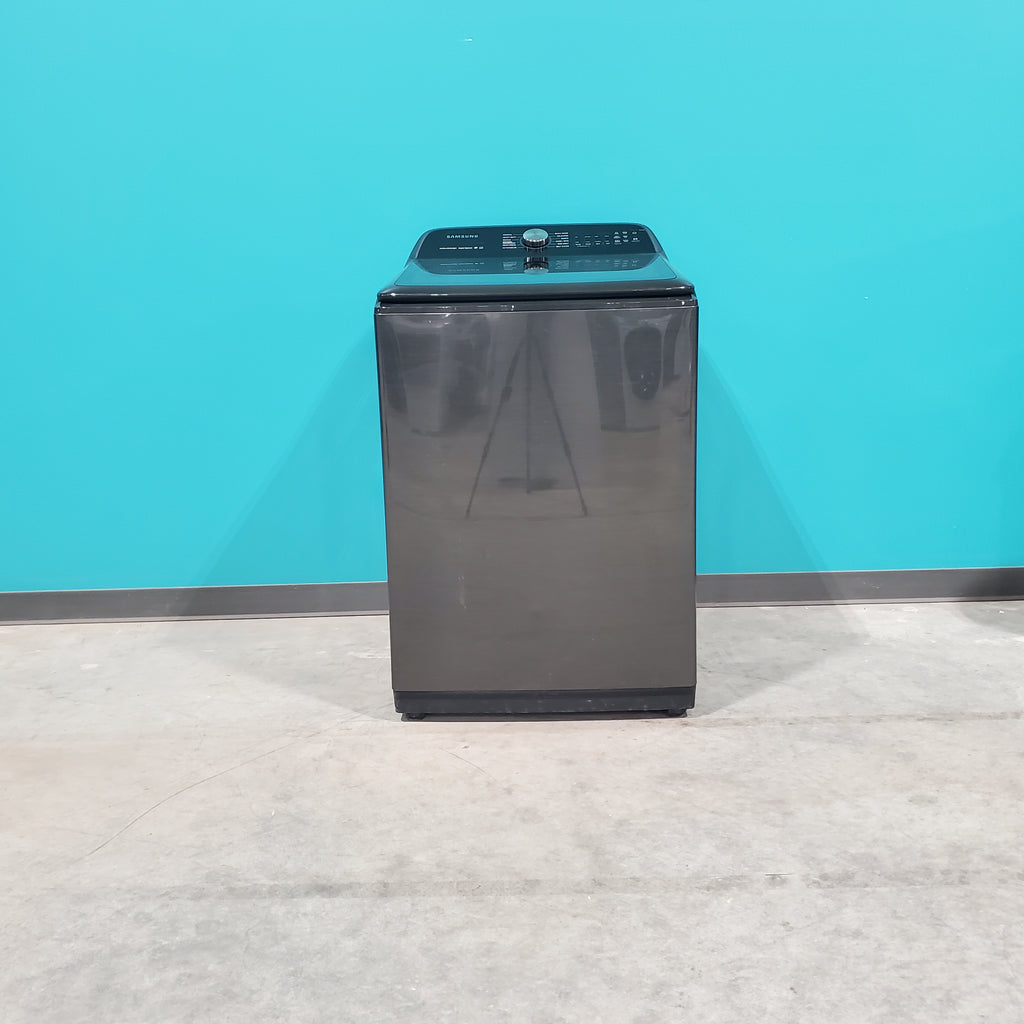 Pictures of Black Stainless Steel ENERGY STAR Samsung 5.0 cu. ft. Top Load Washer with Active Water Jet - Scratch & Dent - Minor - Neu Appliance Outlet - Discount Appliance Outlet in Austin, Tx