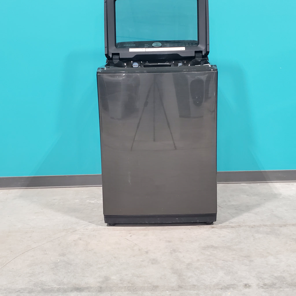 Pictures of Black Stainless Steel ENERGY STAR Samsung 5.0 cu. ft. Top Load Washer with Active Water Jet - Scratch & Dent - Minor - Neu Appliance Outlet - Discount Appliance Outlet in Austin, Tx