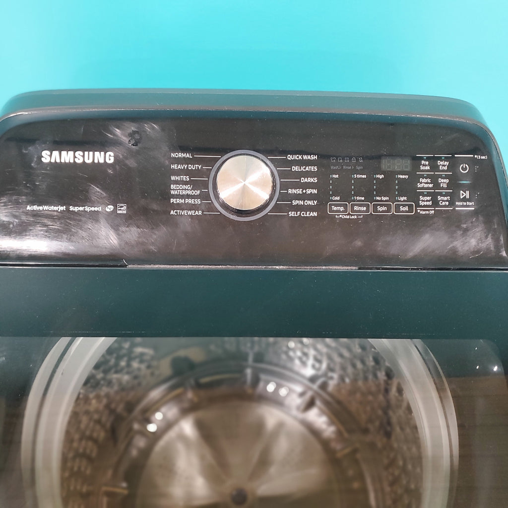 Pictures of Black Stainless Steel ENERGY STAR Samsung 5.0 cu. ft. Top Load Washer with Active Water Jet - Scratch & Dent - Minor - Neu Appliance Outlet - Discount Appliance Outlet in Austin, Tx