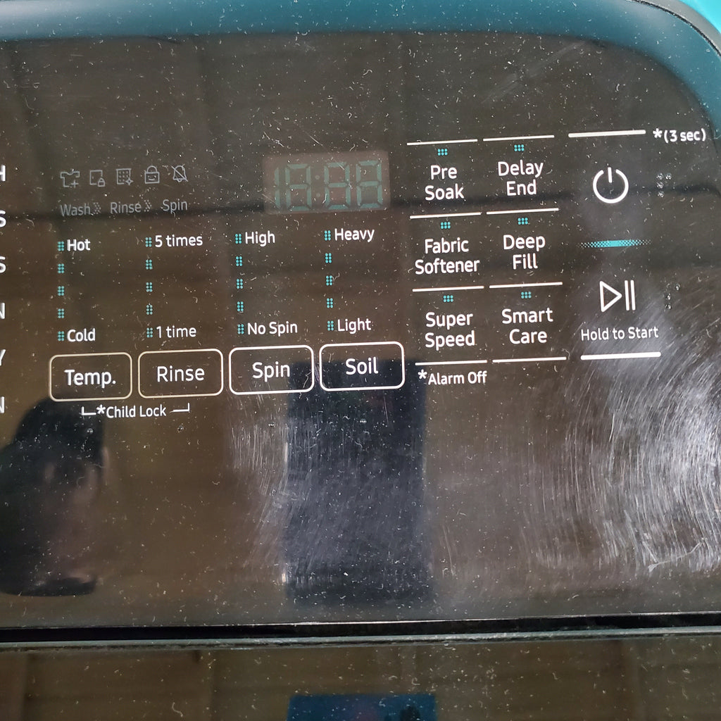 Pictures of Black Stainless Steel ENERGY STAR Samsung 5.0 cu. ft. Top Load Washer with Active Water Jet - Scratch & Dent - Minor - Neu Appliance Outlet - Discount Appliance Outlet in Austin, Tx