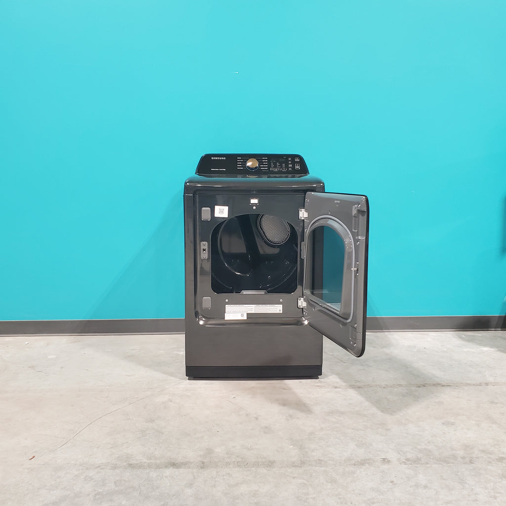 Pictures of Samsung Brushed Black 7.4 cu. ft. Smart Electric Dryer with Sensor Dry DVE47CG3500V - Open Box - Neu Appliance Outlet - Discount Appliance Outlet in Austin, Tx